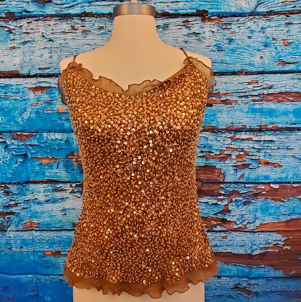 Ladies Sequinc Top, NWT Sz 8